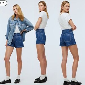 NEW Madewell The Denim Emmett Short: Patch pocket edition